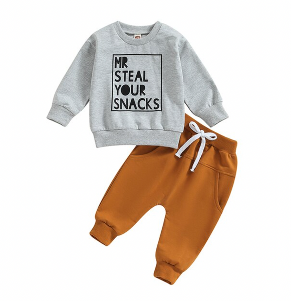 Mr Steal Your Snacks Jogger Outfits (3 Colors) - PREORDER