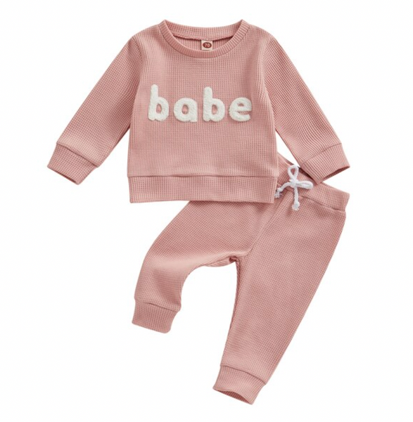 BABE Waffle Outfits (3 Colors) - PREORDER