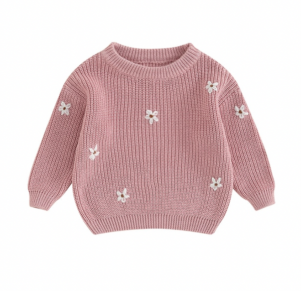 Tabitha Fall Knit Daisy Sweaters (11 Colors) - PREORDER