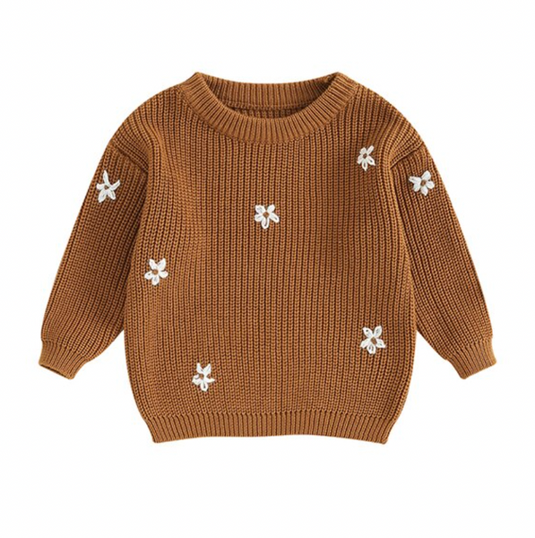Tabitha Fall Knit Daisy Sweaters (11 Colors) - PREORDER