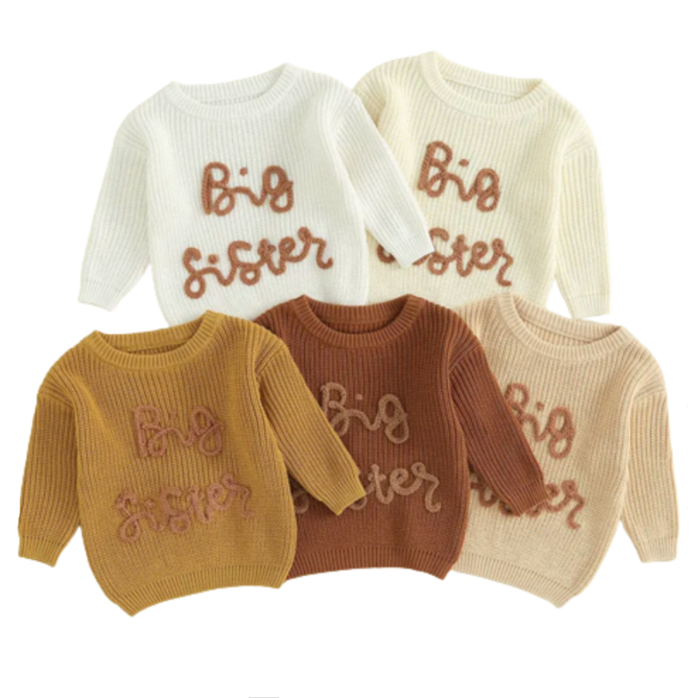Big Sister Knit Sweaters (5 Colors) - PREORDER
