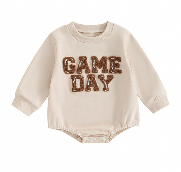 Game Day Embroidered Rompers (2 Colors) - PREORDER