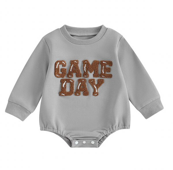 Game Day Embroidered Rompers (2 Colors) - PREORDER