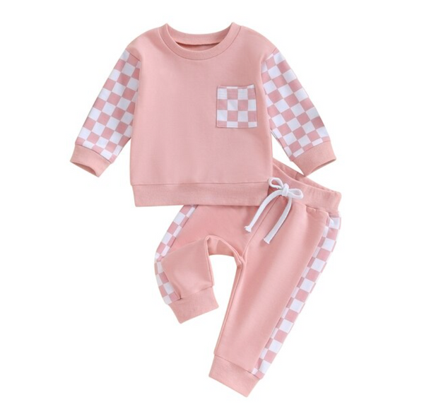 Checkered Jogger Outfits (3 Colors) - PREORDER