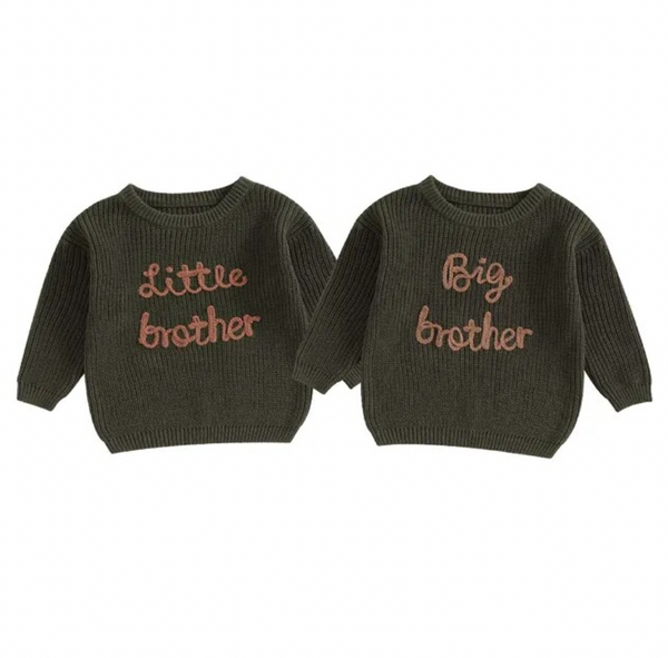 Little Brother Knit Sweaters (4 Colors) - PREORDER