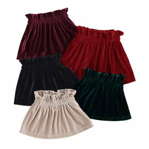 Solid Velvet Skirts (5 Colors) - PREORDER