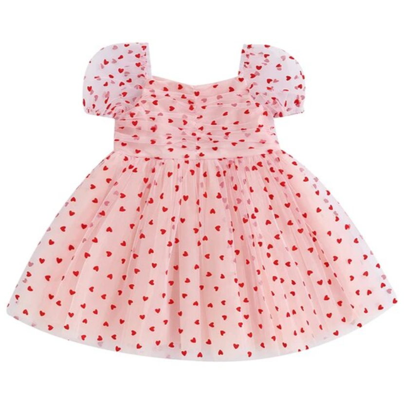 Pink Hearts Princess Dress - PREORDER