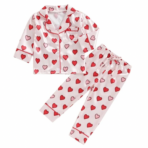 Valentine Hearts Pajamas - PREORDER