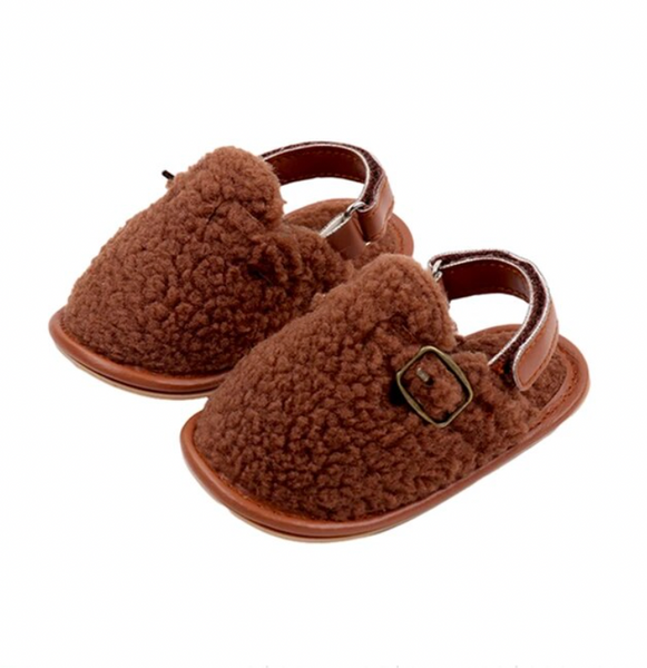 Sherpa Buckle Slippers (3 Colors) - PREORDER