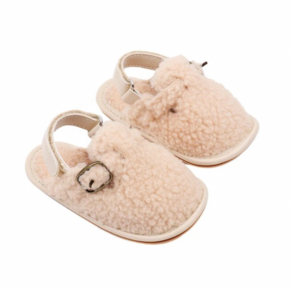 Sherpa Buckle Slippers (3 Colors) - PREORDER