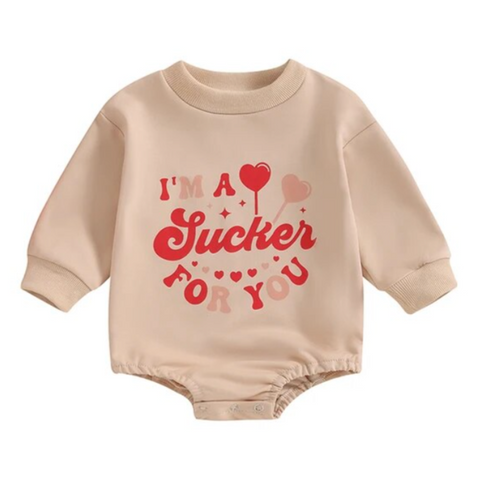 Sucker for You Romper - PREORDER