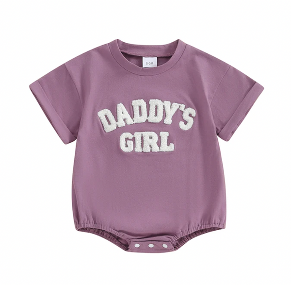Daddys Girl Short Rompers (4 Colors) - PREORDER
