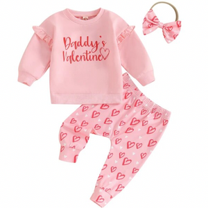 Daddys Valentine Outfit & Bow - PREORDER