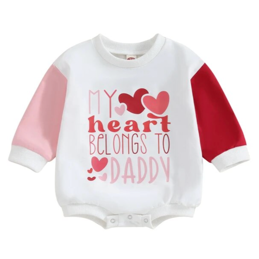 My Heart Belongs to Daddy Romper - PREORDER