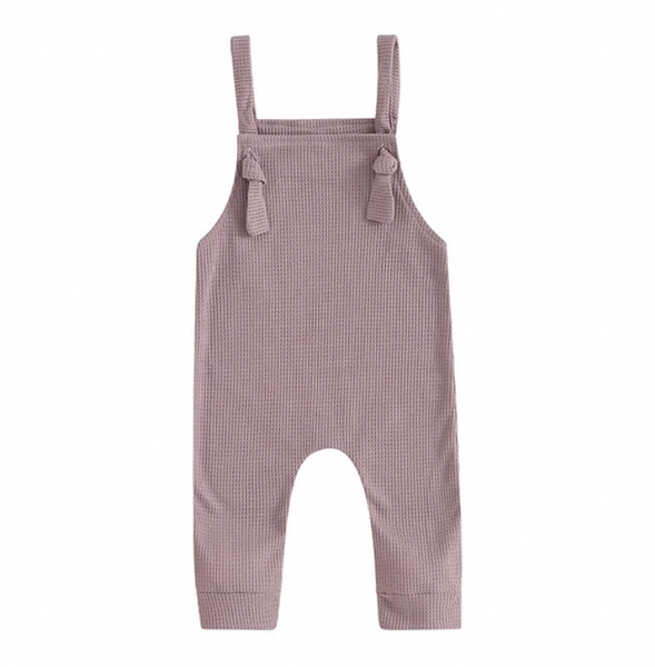 Lindsey Waffle Pants Rompers (3 Colors) - PREORDER