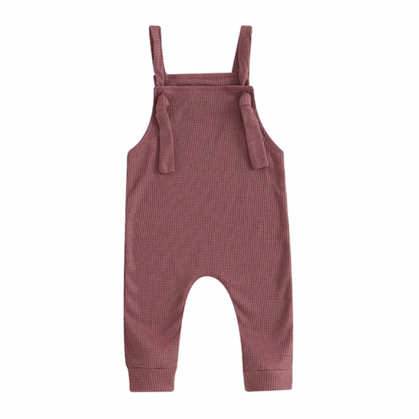 Lindsey Waffle Pants Rompers (3 Colors) - PREORDER