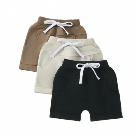 3 Pack Solid Shorts (4 Colors) - PREORDER