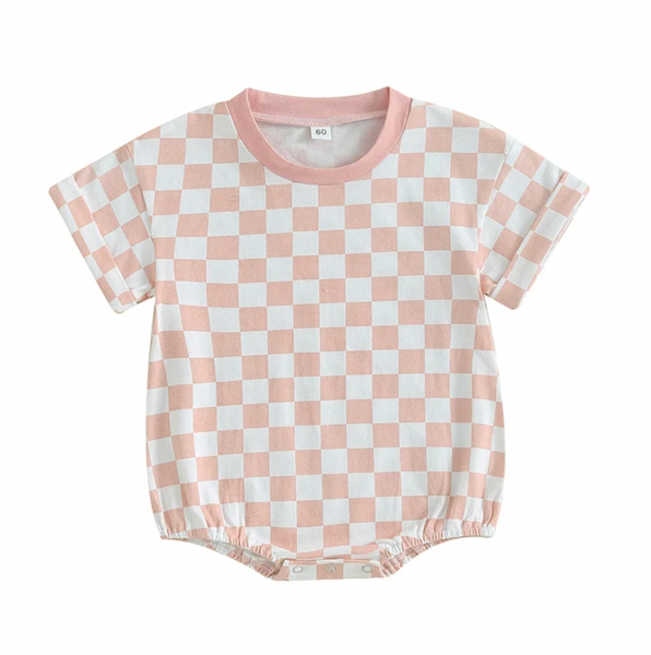 Spring Checkered Rompers (4 Colors) - PREORDER