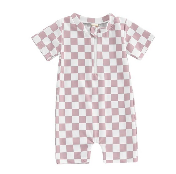 Trendy Checkered Swimsuits (3 Colors) - PREORDER