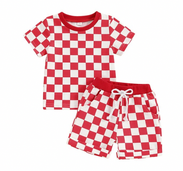 Casual Checkered Outfits (4 Colors) - PREORDER
