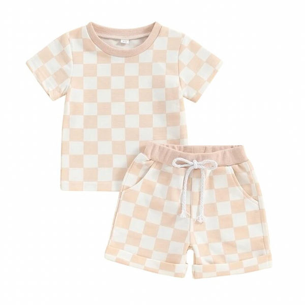 Casual Checkered Outfits (4 Colors) - PREORDER
