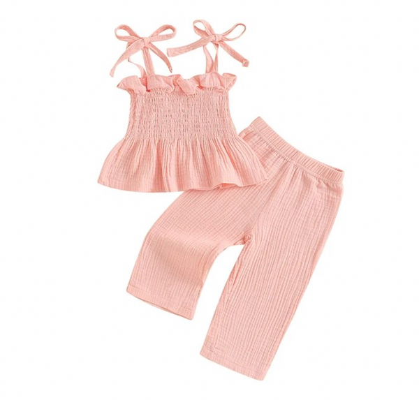 Solid Spring Scrunch Outfits (3 Colors) - PREORDER
