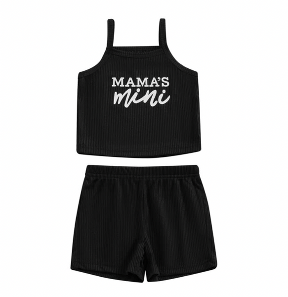 Mamas Mini Ribbed Outfits (4 Colors) - PREORDER