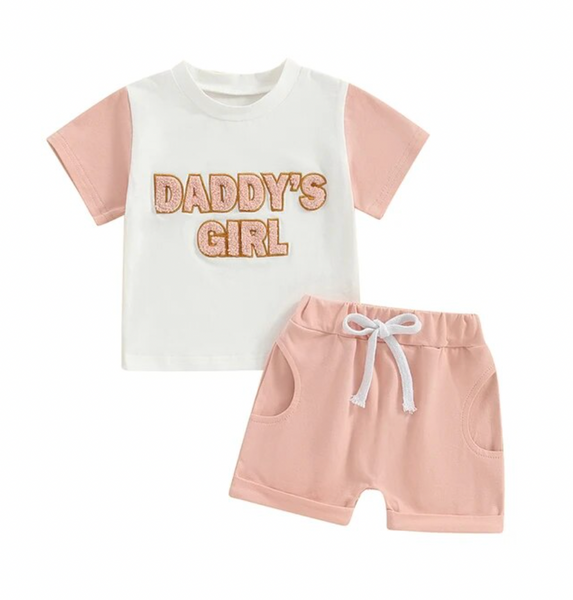 Daddys Girl Two Tone Outfits (2 Colors) - PREORDER
