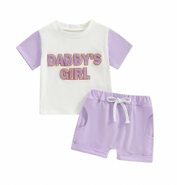 Daddys Girl Two Tone Outfits (2 Colors) - PREORDER