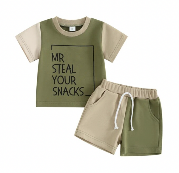 Mr Steal your Snacks Three Tone Outfits (3 Colors) - PREORDER