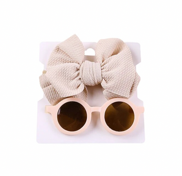 Casual Girl Sunnies & Textured Bows (8 Colors) - PREORDER