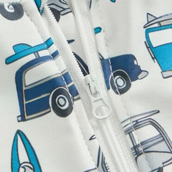 Blue Boho Cars & Surfboards Swimsuit - PREORDER