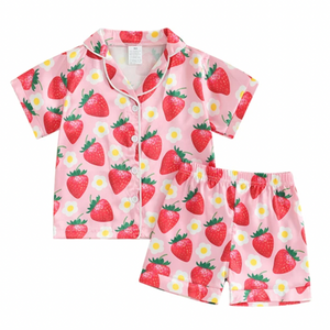 Strawberries & Daisies Pajamas - PREORDER