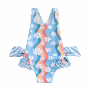 Groovy Daisies One Piece Swimsuits (2 Colors) - PREORDER