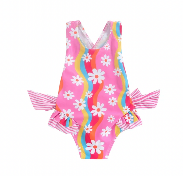 Groovy Daisies One Piece Swimsuits (2 Colors) - PREORDER