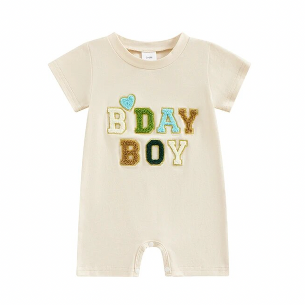 BDAY Boy Rompers (2 Colors) - PREORDER