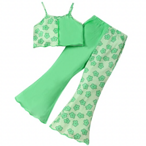 Green Daisy Two Tone Outfit - PREORDER