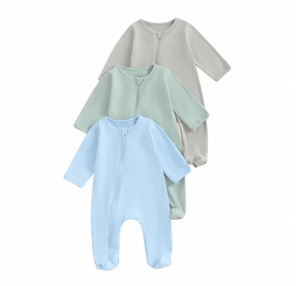 Soft Solid Rompers (6 Colors) - PREORDER