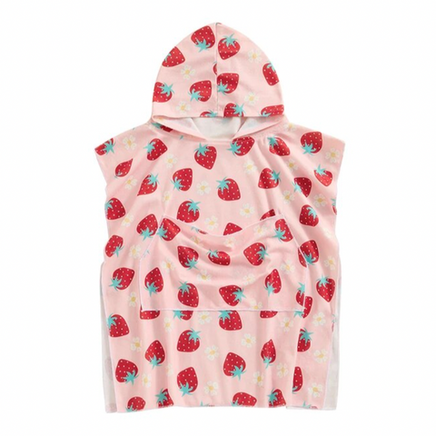 Strawberries & Daisies Swimwear Cover Up - PREORDER