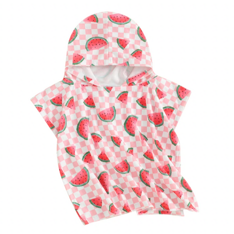 Checkered Watermelons Swimwear Cover Up - PREORDER