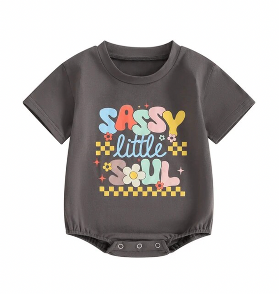 Sassy Little Soul Rompers (2 Colors) - PREORDER