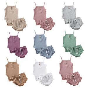 Catalina Solid Ribbed Outfits (8 Colors) - PREORDER