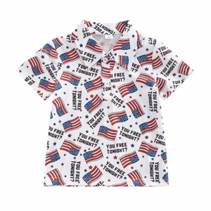 You Free Tonight? 4th of July Collar Shirt - PREORDER