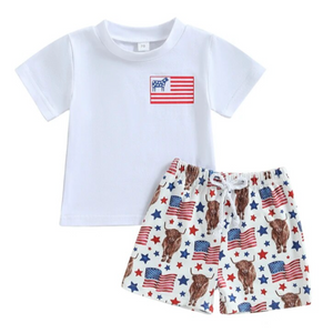 American Flags & Bulls Outfit - PREORDER