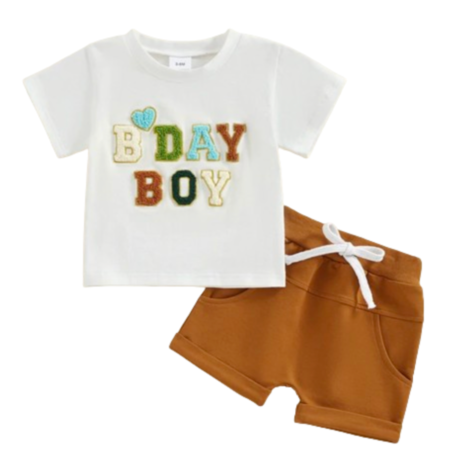 BDAY Boy Patch Outfit - PREORDER