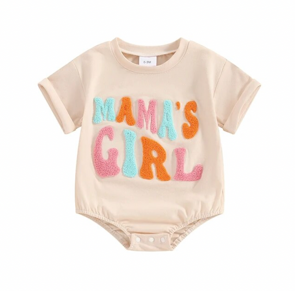 Mamas Boy & Girl Patch Rompers (2 Colors) - PREORDER