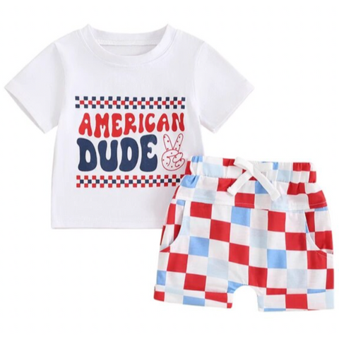 American Dude Checkered Outfit - PREORDER