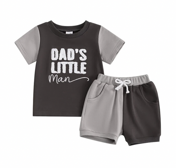 Dads Little Dude & Daddys Girl Outfits (4 Colors) - PREORDER