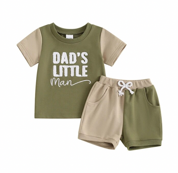 Dads Little Dude & Daddys Girl Outfits (4 Colors) - PREORDER