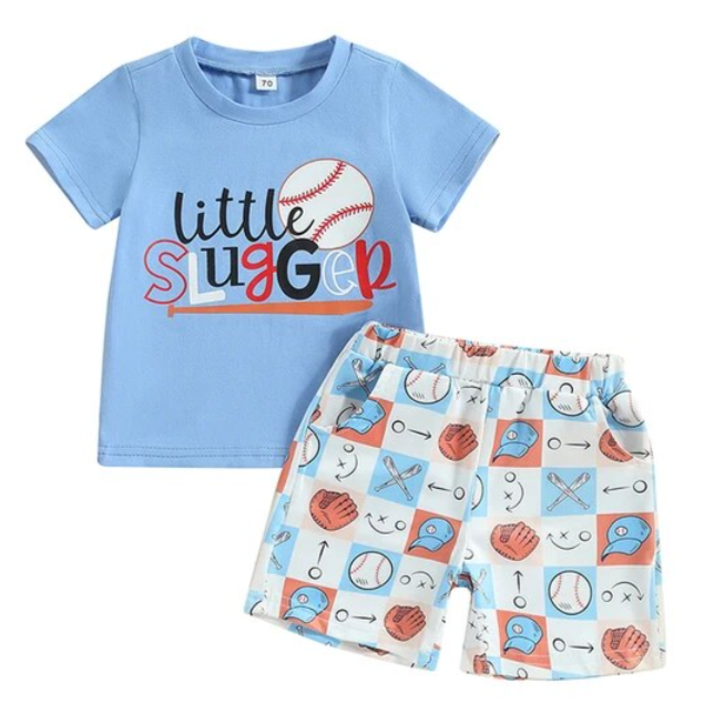 Little Slugger Checkered Outfit - PREORDER